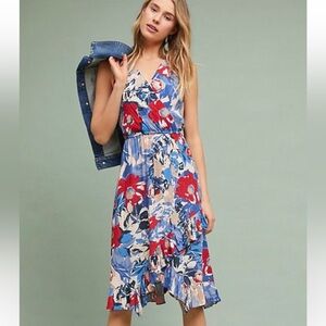 Anthropologie Daphne Floral Wrap Dress, by Plenty By Tracy Reese NWT
